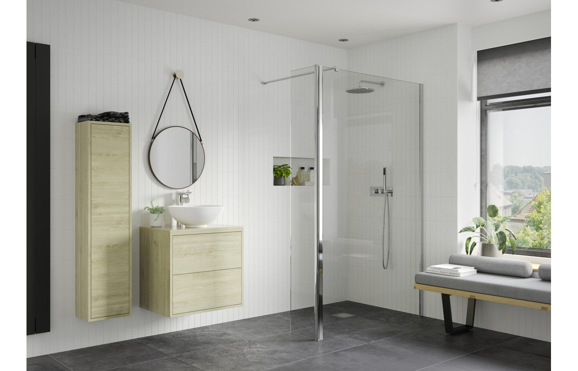 DIAMOND Optional 330mm Rotatable Wetroom Panel (Retrofit) - Chrome