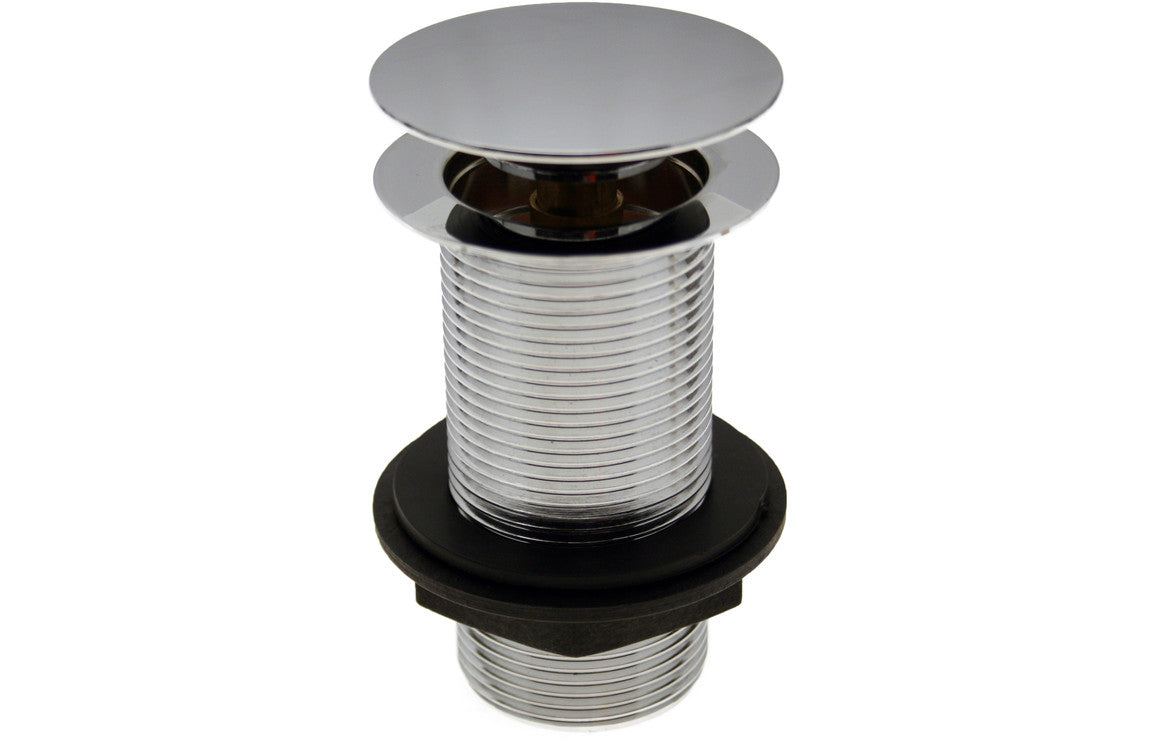 Unslotted Mushroom Basin Waste (1 1/4) - Chrome