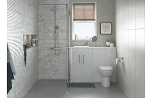ALBION 550x400mm 1TH Basin & Full Pedestal
