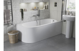 ALBION 550x400mm 1TH Basin & Semi Pedestal