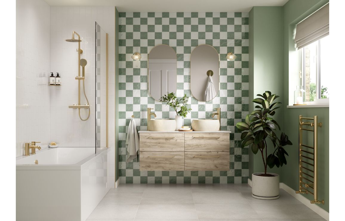 WILSON 350mm Floor Standing 2 Door Tall Unit - Oak