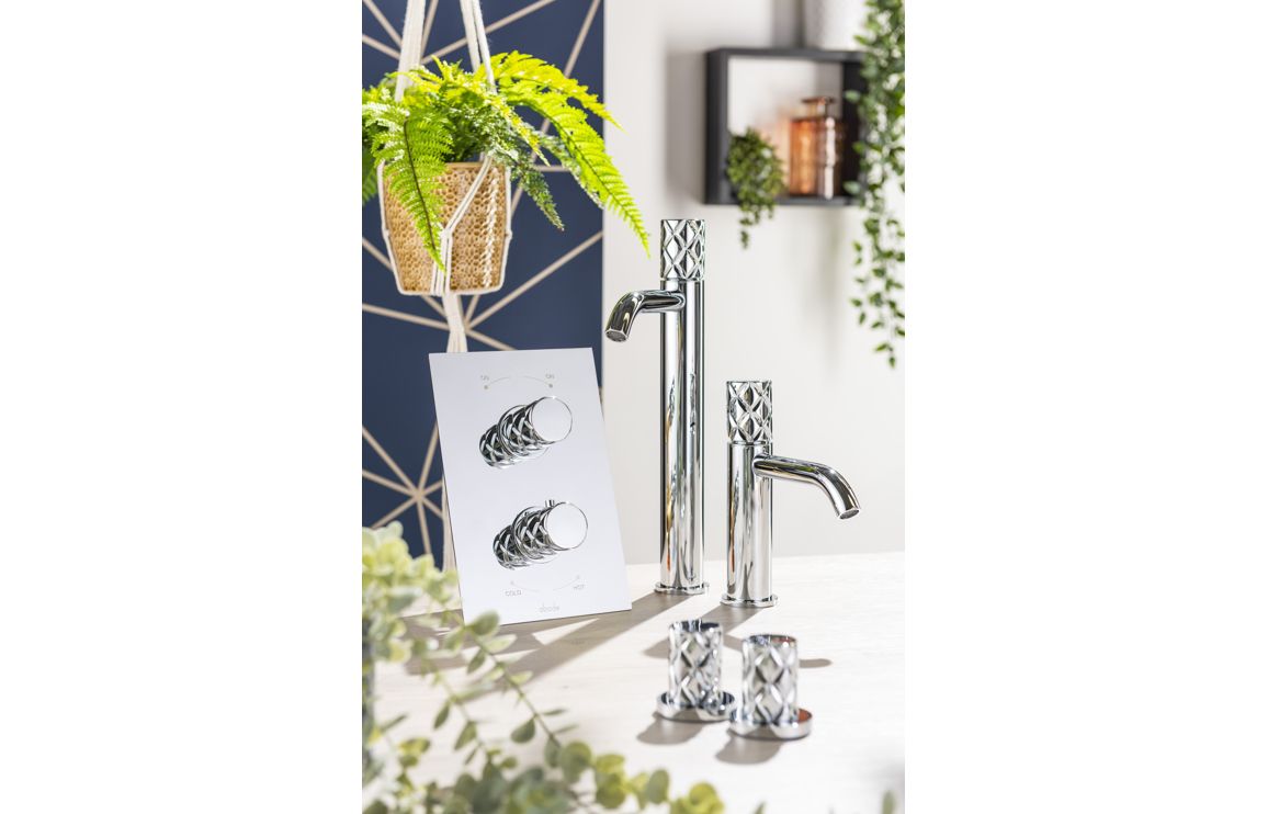 Abode Kite Deck Mounted Panel Valves - Chrome
