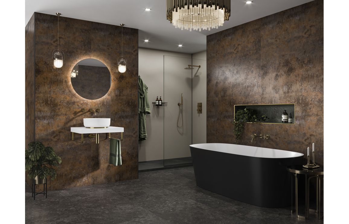 Abode Tableau Optional Towel Rail - Brushed Brass
