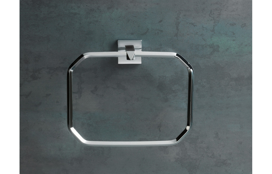 EMERALD Towel Ring - Chrome
