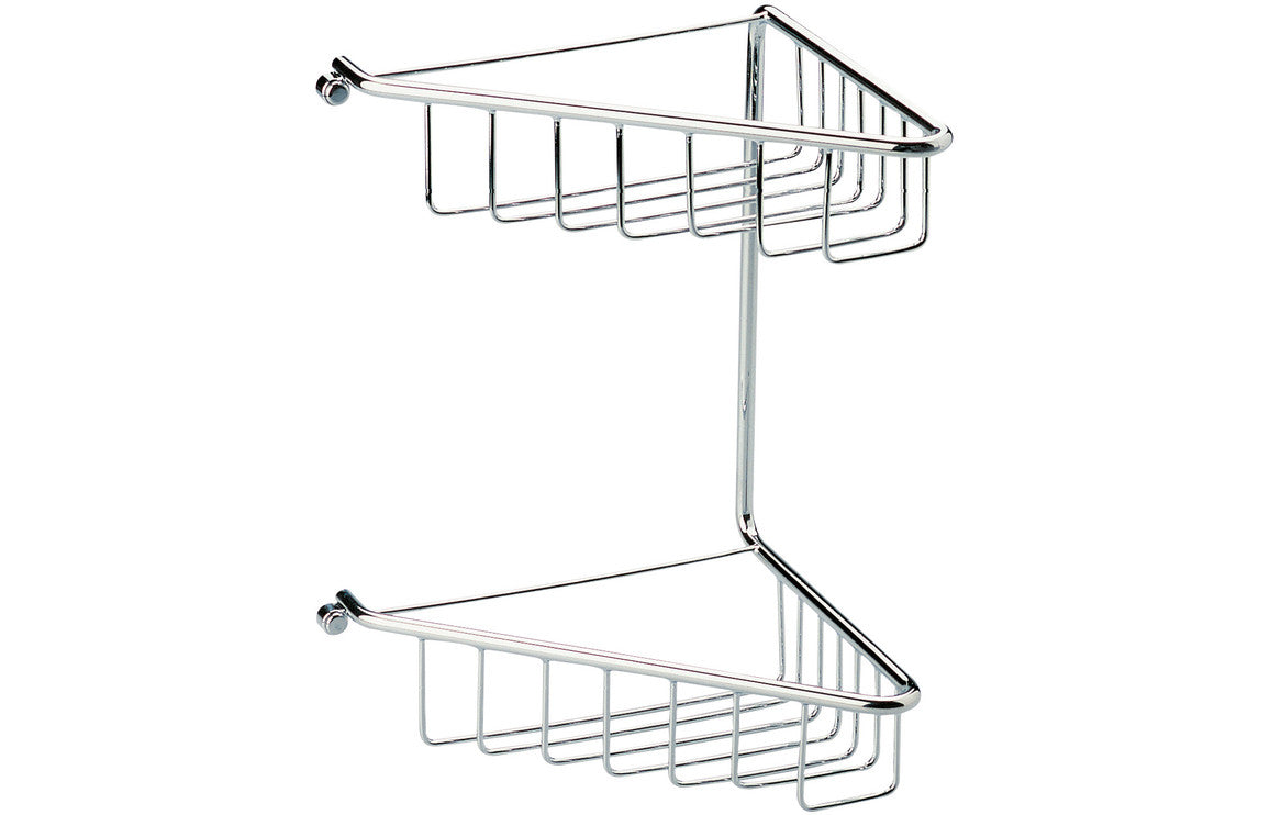 ONYX 2-Tier Corner Shower Caddy - Chrome