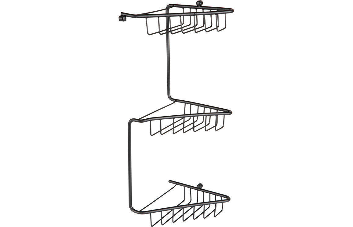 ONYX 3-Tier Corner Shower Caddy - Black