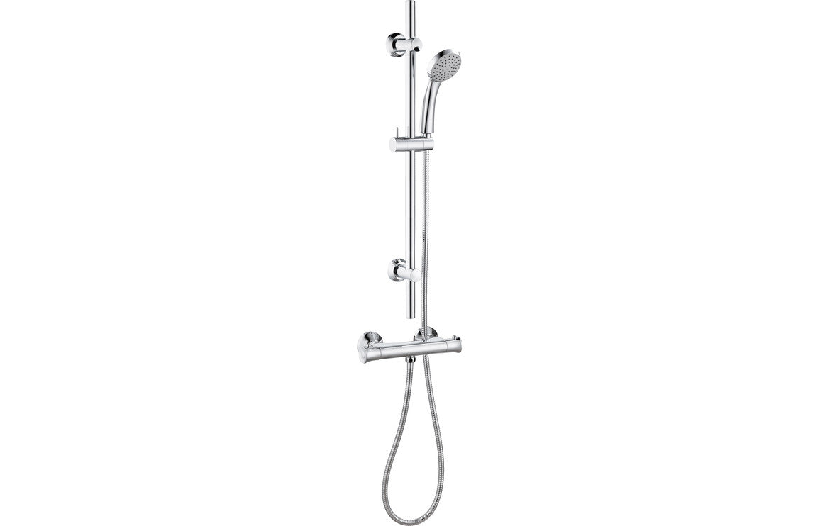 CLARITY Thermostatic Bar Mixer Shower - Chrome