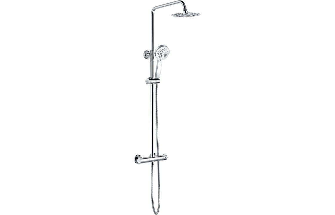 OASIS Round Thermostatic Bar Mixer w/Riser Kit - Chrome