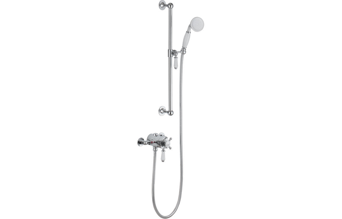 DRIFT Shower Pack One - Concentric Single Outlet Shower Valve & Riser Kit - Chrome