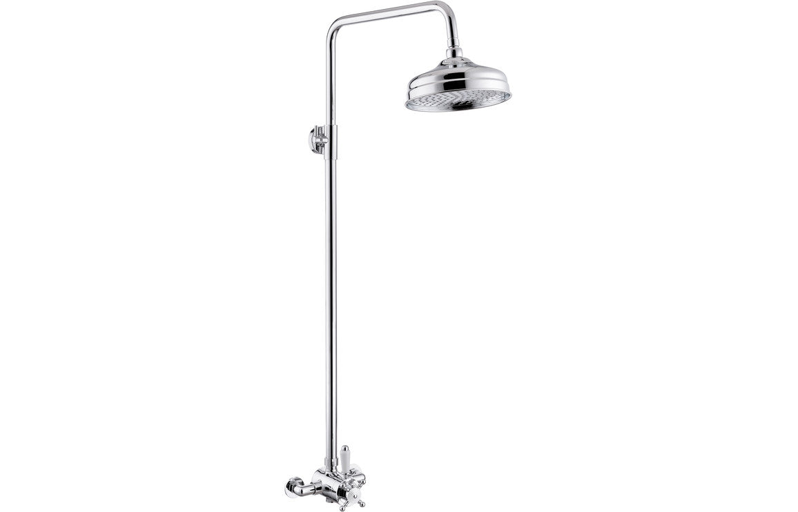 DRIFT Shower Pack Two - Concentric Single Outlet Shower Valve & Overhead Kit - Chrome