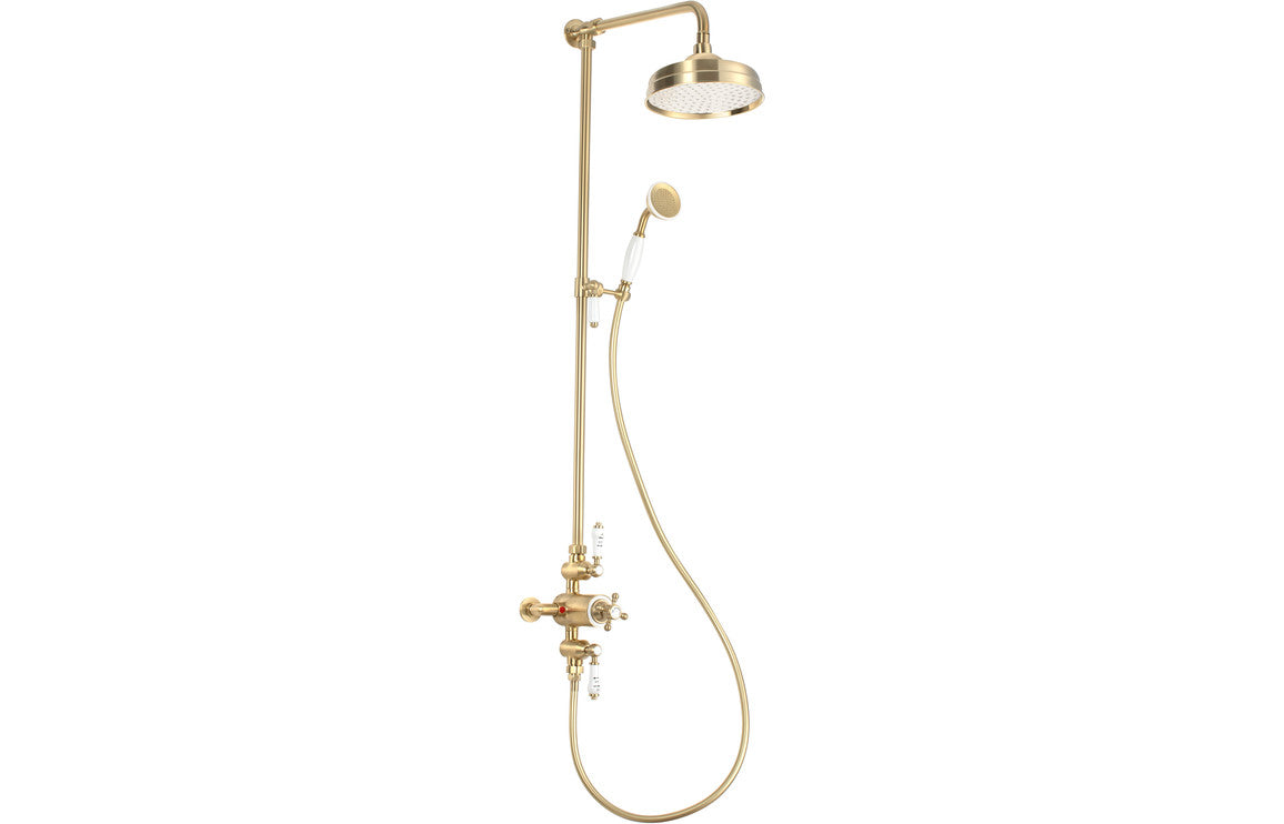 DRIFT Thermostatic Shower Kit - Brushed Brass