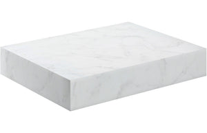 AILSA 600mm Wall Hung Basin Shelf - White Marble