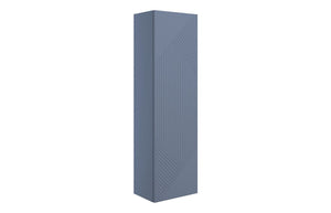 GAILES 350mm Wall Hung 1 Door Tall Unit - Matt Smoke Blue
