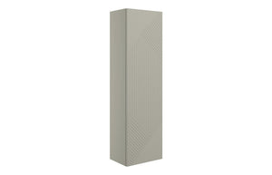 GAILES 350mm Wall Hung 1 Door Tall Unit - Matt Oat