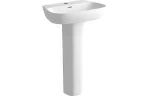 IONA 600x400mm 1TH Basin & Full Pedestal