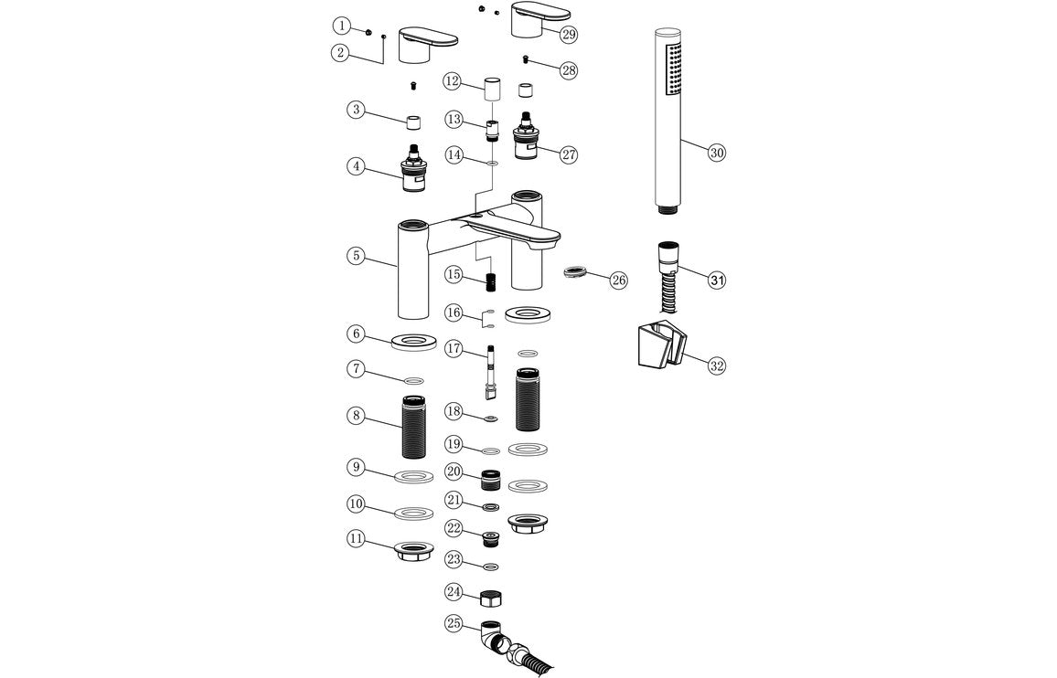 CARDHU Bath/Shower Mixer - Chrome