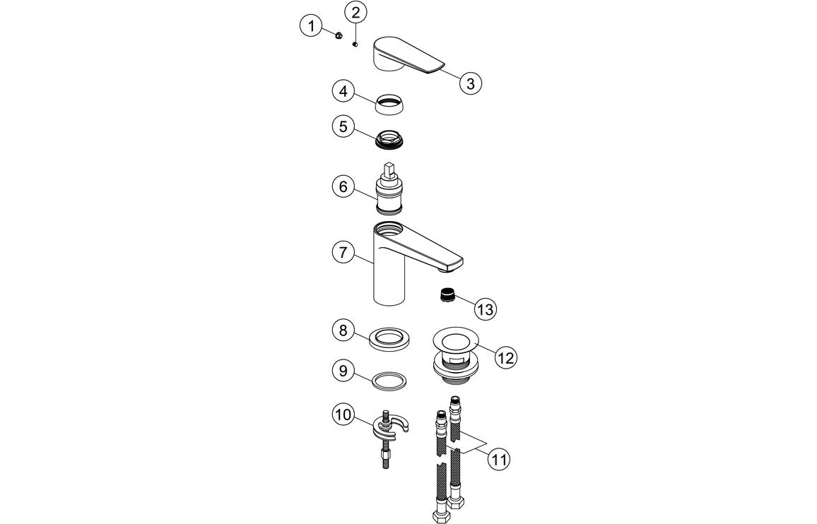 TALISKER Basin Mixer - Chrome