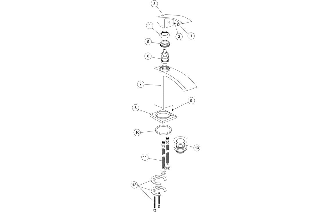 ABERLOUR Basin Mixer - Chrome