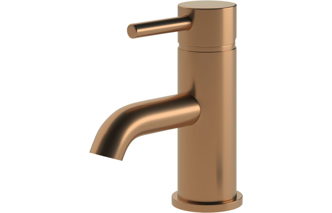 SCOTIA Cloakroom Basin Mixer & Waste - Brushed Bronze
