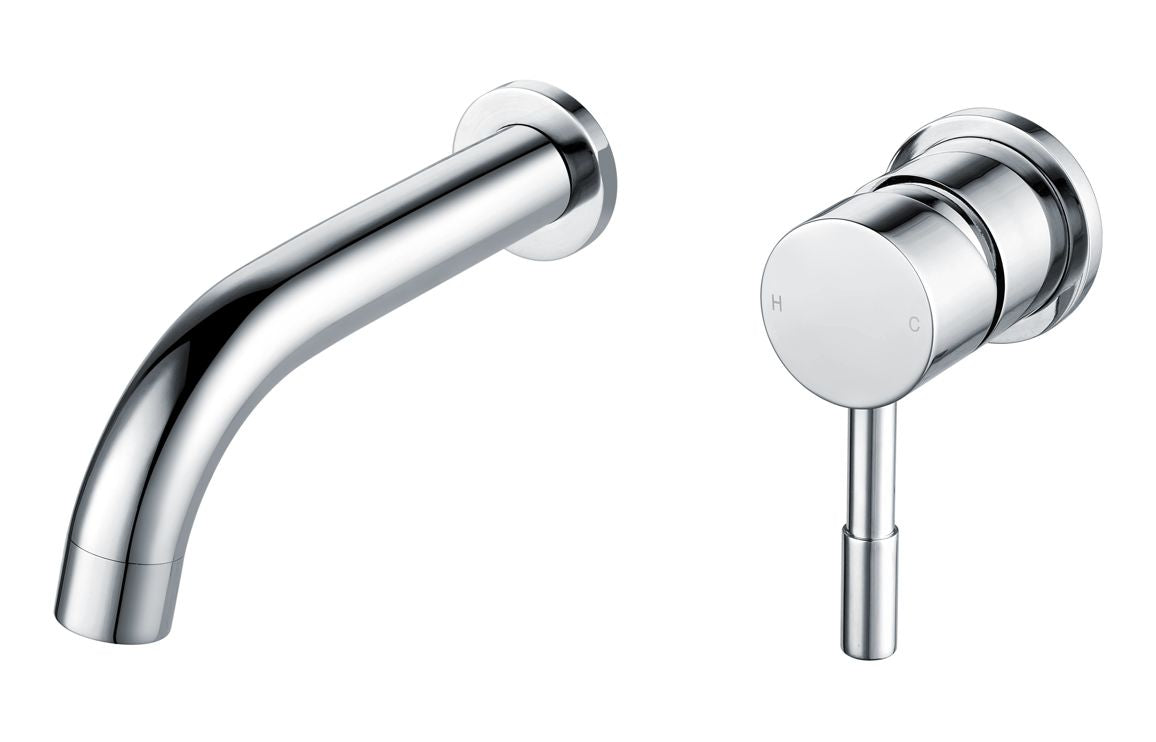 SCOTIA Wall Mounted Basin Mixer - Chrome