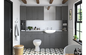 CARRICK 2400mm Plinth - Grey Ash