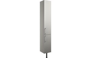 ROWALLAN 300mm 2 Door Tall Unit - Light Grey Gloss