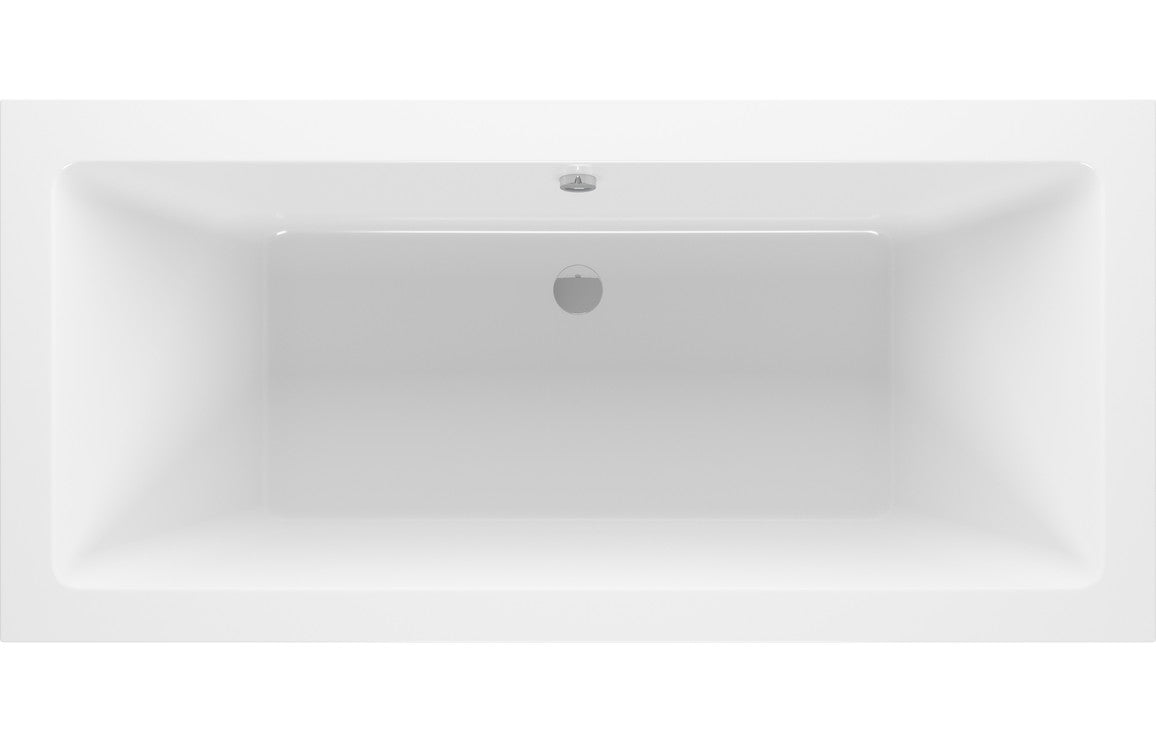 BREEZE Square Double End SUPERCAST 1700x750x550mm 0TH Bath with Legs