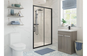 RUBY 1500mm Sliding Door - Black
