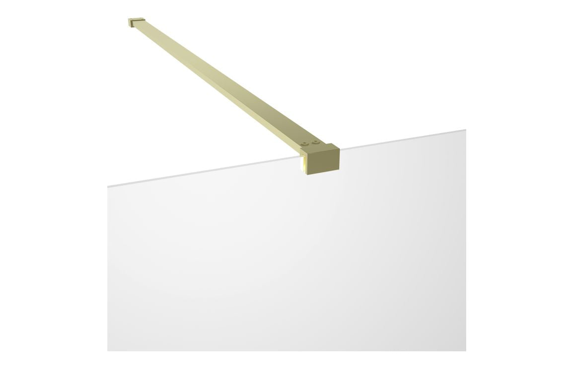 DIAMOND Wetroom Side Panel Arm - Brushed Brass