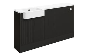 FENWICK 1542mm Basin & WC & 1 Door Unit Pack (RH) - Matt Graphite Grey